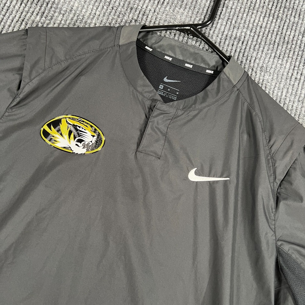 Missouri Tigers Mizzou Jacket Womens Medium Nike Black Short Sleeve Softball SEC